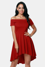 Load image into Gallery viewer, Burgundy All The Rage Skater Dress
