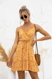 Floral V Neck Hammock Dress