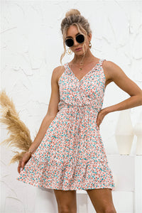 Floral V Neck Hammock Dress