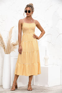 Hammock Backless Tiered Dress