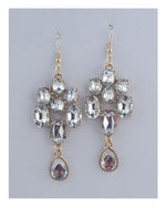 Load image into Gallery viewer, Faux Rhinestone Chandelier Earrings
