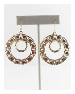 Crop circle earring