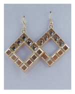 Load image into Gallery viewer, Drop rhombus earring
