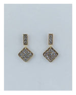 Load image into Gallery viewer, Rhinestone rhombus drop dangle earrings
