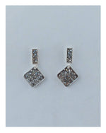 Load image into Gallery viewer, Rhinestone rhombus drop dangle earrings
