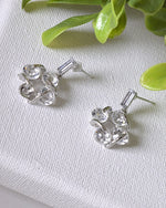 Load image into Gallery viewer, Interlinked Crystal Studded Drop Earrings
