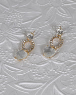 Load image into Gallery viewer, Crystal and Rhinestone Embellished Drop Earrings
