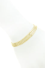 Load image into Gallery viewer, Shiny four row dotted chain bracelet
