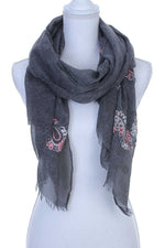 Load image into Gallery viewer, Sheer Embroidered Scarf
