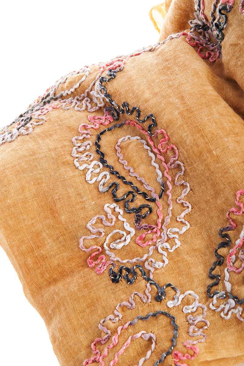 Sheer Embroidered Scarf