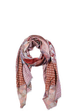 Load image into Gallery viewer, Mixed Pattern Mosaic Scarf
