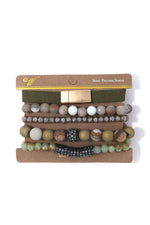 Load image into Gallery viewer, Semi Precious Stone Bracelet Set
