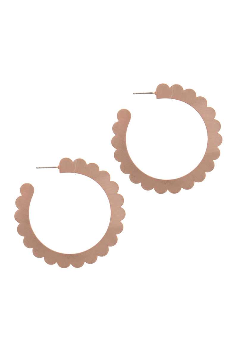 Metal Open Hoop Earring