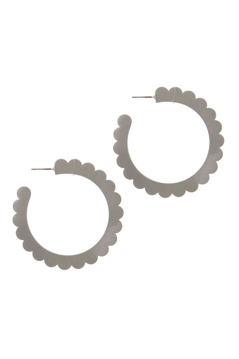 Metal Open Hoop Earring