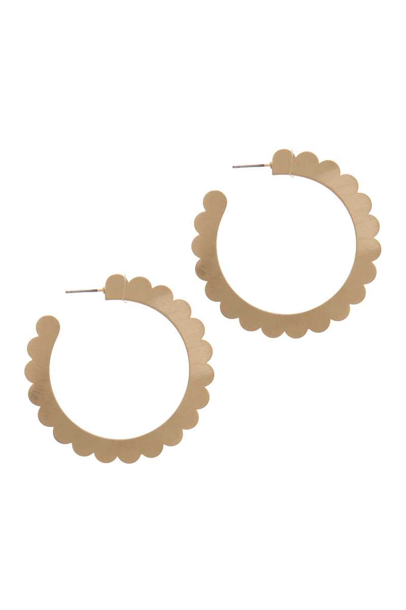 Metal Open Hoop Earring