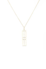 Load image into Gallery viewer, Metal Rectangular Shape Pendant Necklace
