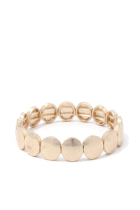 Round Metal Stretch Bracelet