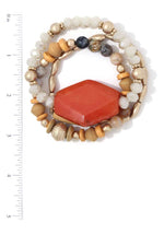 Load image into Gallery viewer, Natural Stone Beaded Stretch Bracelet Set
