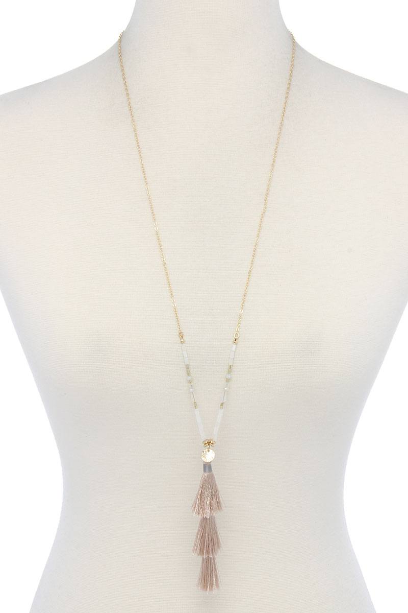 Tassel Beaded Necklace