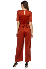 Load image into Gallery viewer, Grommets Belted Jumpsuit
