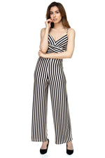 Load image into Gallery viewer, Stripe Front Twist Jumpsuit
