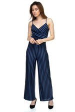 Load image into Gallery viewer, Stripe Front Twist Jumpsuit
