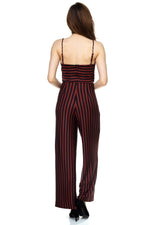 Load image into Gallery viewer, Stripe Front Twist Jumpsuit
