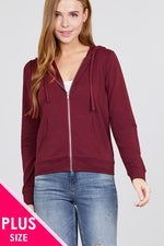 Load image into Gallery viewer, Long Sleeve Zipper French Terry Jacket with Pockets
