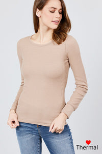 Long Sleeve Crew Neck Thermal Top