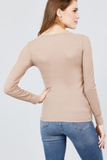 Load image into Gallery viewer, Long Sleeve Crew Neck Thermal Top
