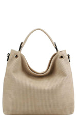 Load image into Gallery viewer, Stylish Modern Mesh Front Hobo Bag with Long Strap
