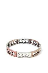 Rustic Cut Out Arrow Stretch Bracelet