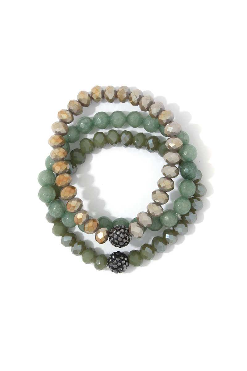 Beaded Stretch Bracelet Set