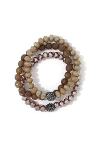 Beaded Stretch Bracelet Set