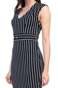 Stripe Belted Dress