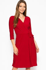 Load image into Gallery viewer, 3/4 Sleeve Midi Dress
