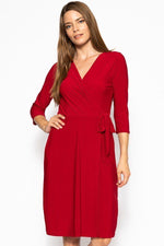 Load image into Gallery viewer, 3/4 Sleeve Midi Dress
