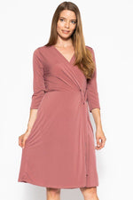 Load image into Gallery viewer, 3/4 Sleeve Midi Dress
