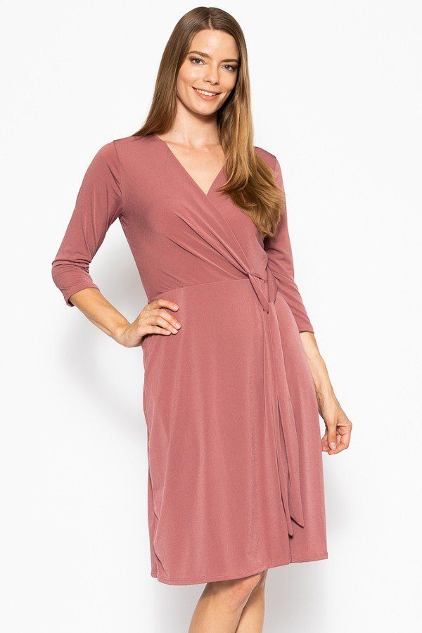 3/4 Sleeve Midi Dress