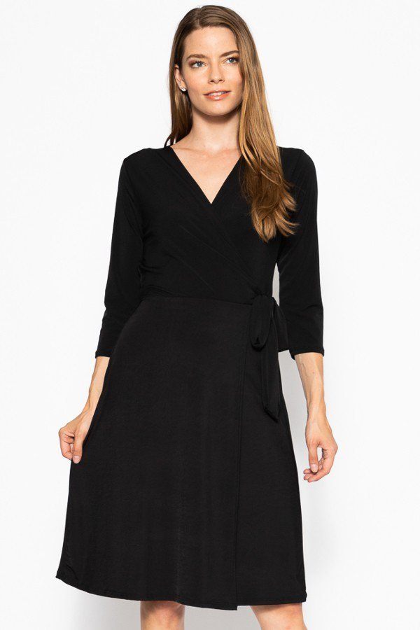 3/4 Sleeve Midi Dress