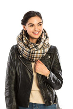 Load image into Gallery viewer, Plaid Print Infinity Scarf
