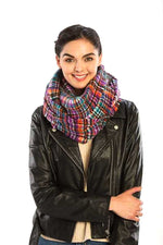 Load image into Gallery viewer, Plaid Print Infinity Scarf
