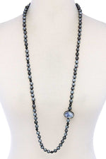 Load image into Gallery viewer, Multi Beaded Stone Long Necklace
