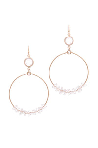 Cutout Circle Drop Earring