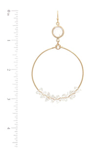 Cutout Circle Drop Earring