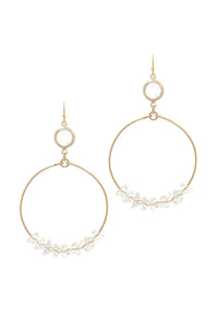 Cutout Circle Drop Earring