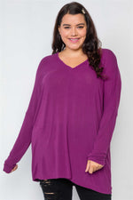 Load image into Gallery viewer, Plus Size Basic Over Sized Long Sleeve Top
