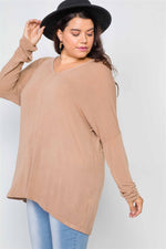 Load image into Gallery viewer, Plus Size Basic Over Sized Long Sleeve Top
