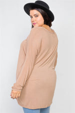 Load image into Gallery viewer, Plus Size Basic Over Sized Long Sleeve Top
