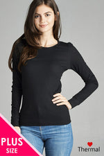 Load image into Gallery viewer, Long Sleeve Crew Neck Thermal Top
